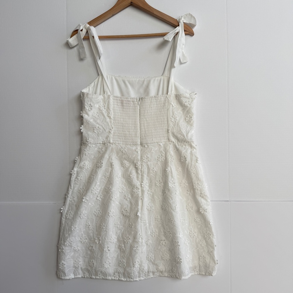 Audrey Parks Floral Embraided‎ Mini Cocktail Dress Size L - Picture 6 of 9